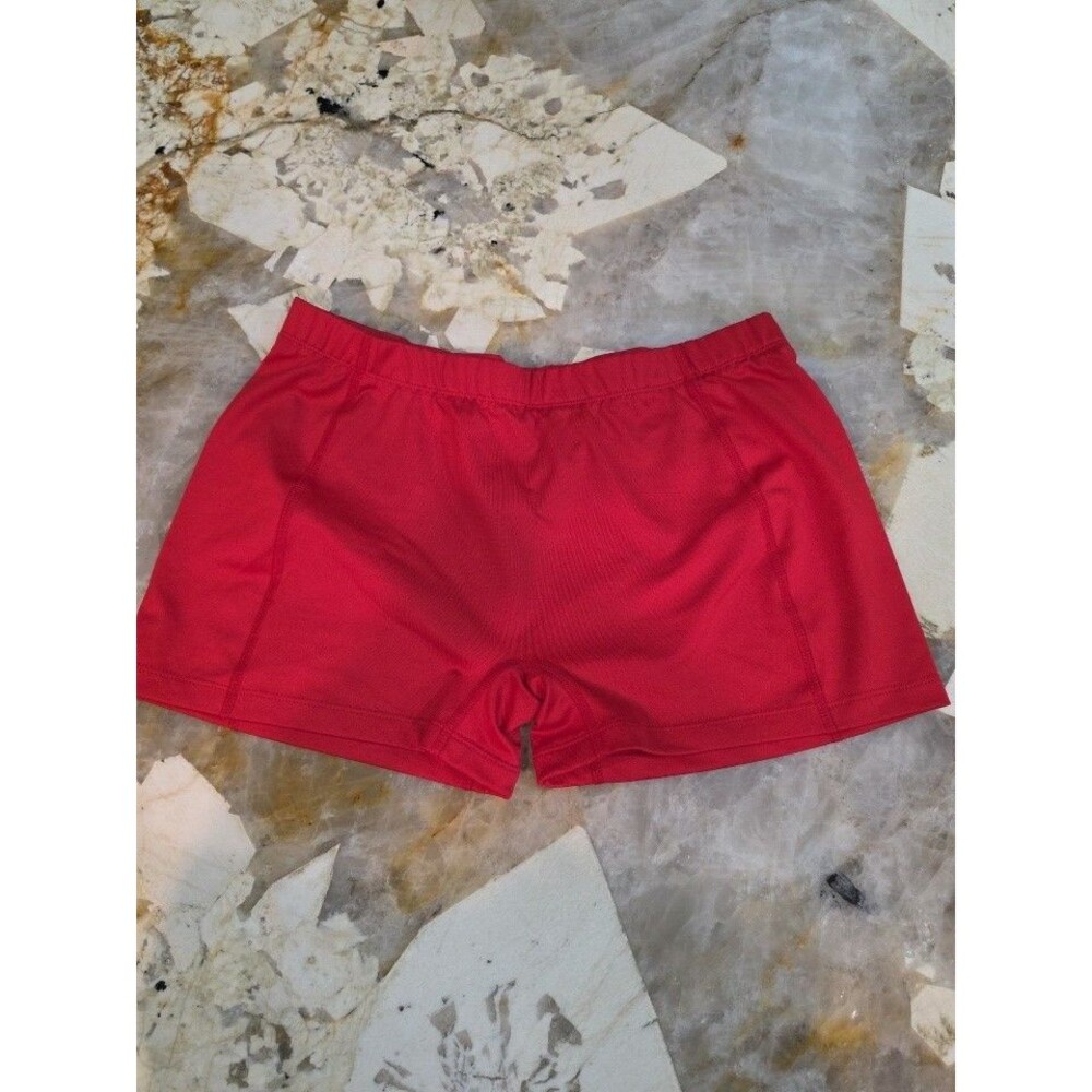 BCG Women’s Low Rise Boycut Dance Shorts Size L - Red